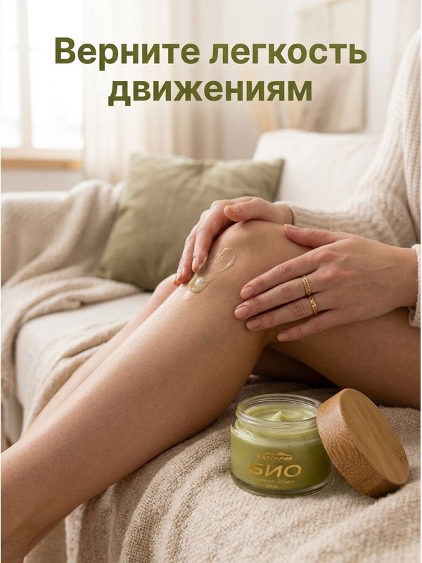 Био-крем "Здоровые суставы" для суставов, связок и мышц от отёчности