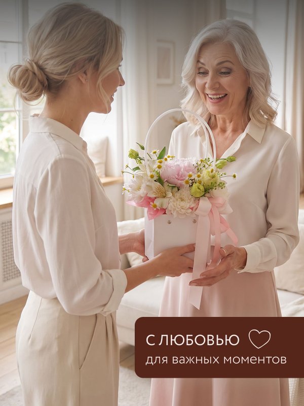 Сумка для цветов флористическая набор 3 шт плайм пакет