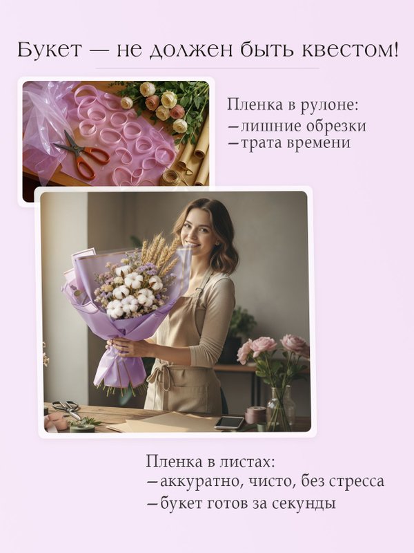 Бумага подарочная упаковочная для подарков и цветов в листах