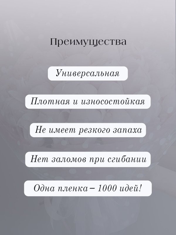 Бумага подарочная упаковочная для цветов прозрачная подарок