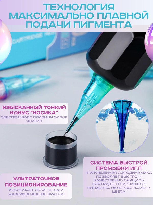 Картриджи для тату WJX Ultimate 10/01RL (0.30 мм) - 20 шт/уп