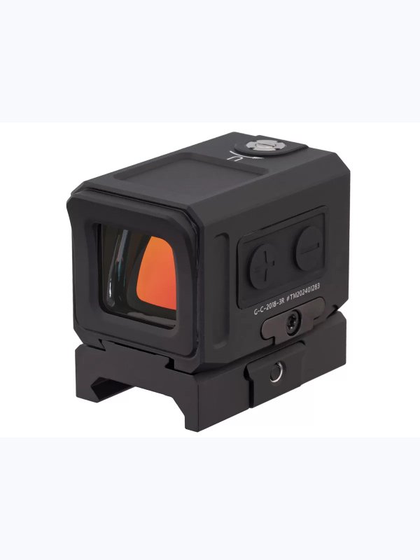Коллиматорный прицел Gaut Tourmaline 1x20x18 закрытый, для ружья, точка 3 МOA красная, 10 уровней подсветки, датчик движения, на Weaver