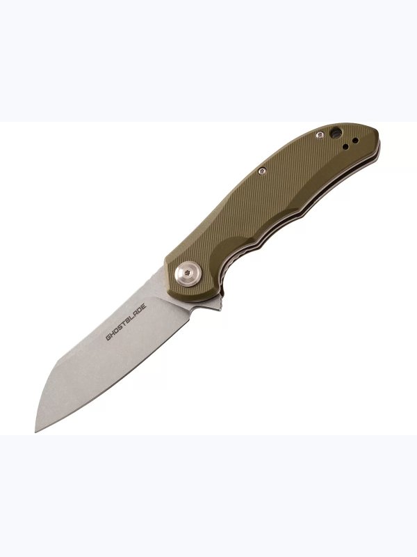 Нож складной GhostBlade Banshee, сталь D2, 58-62 HRC, рукоять G10 оливковая