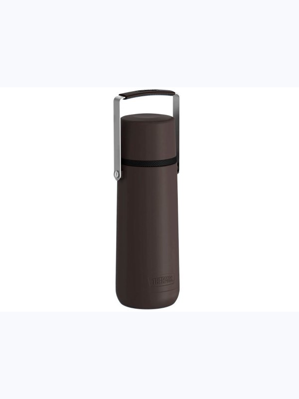 Термос THERMOS GUARDIAN TS-2409 BK 1.2L, поворотная ручка, коричневый
