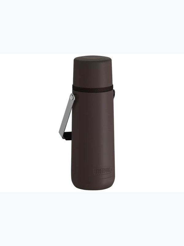 Термос THERMOS GUARDIAN TS-2409 BK 1.2L, поворотная ручка, коричневый