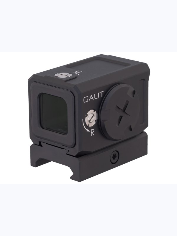 Коллиматорный прицел Gaut Tourmaline 1x20x18 закрытый, для ружья, точка 3 МOA красная, 10 уровней подсветки, датчик движения, на Weaver