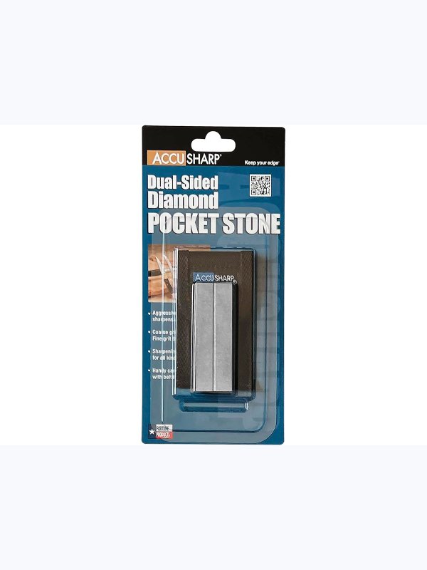 Камень точильный AccuSharp Diamond Pocket Stone (320/800) в чехле