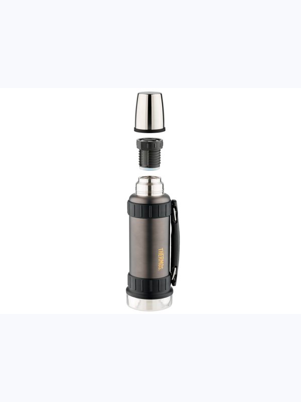 Термос THERMOS WORK 2520 GM 1.2L, складная ручка, чёрный графит