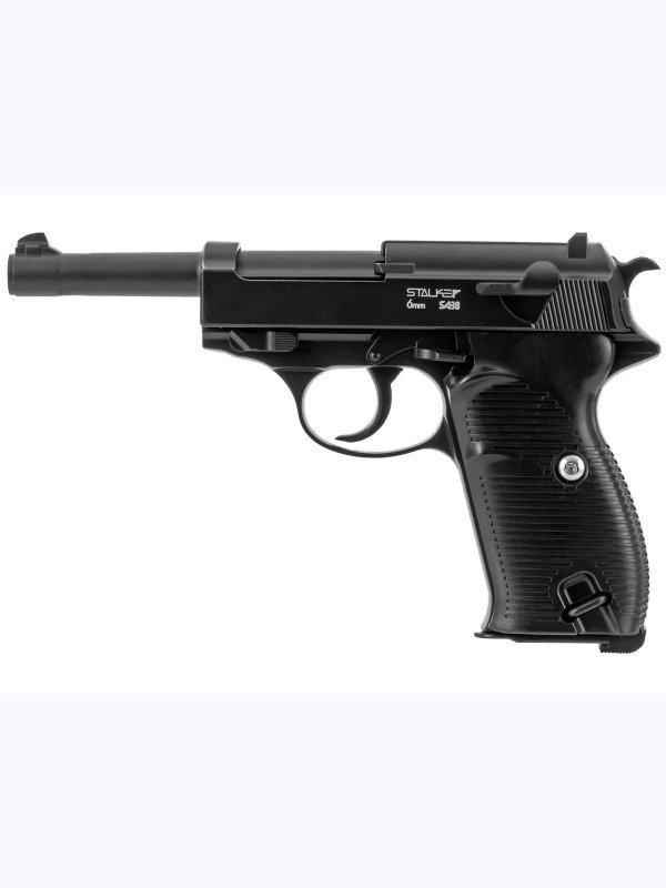 Пневматический Walther P38 страйкбольный пистолет металлический 6мм