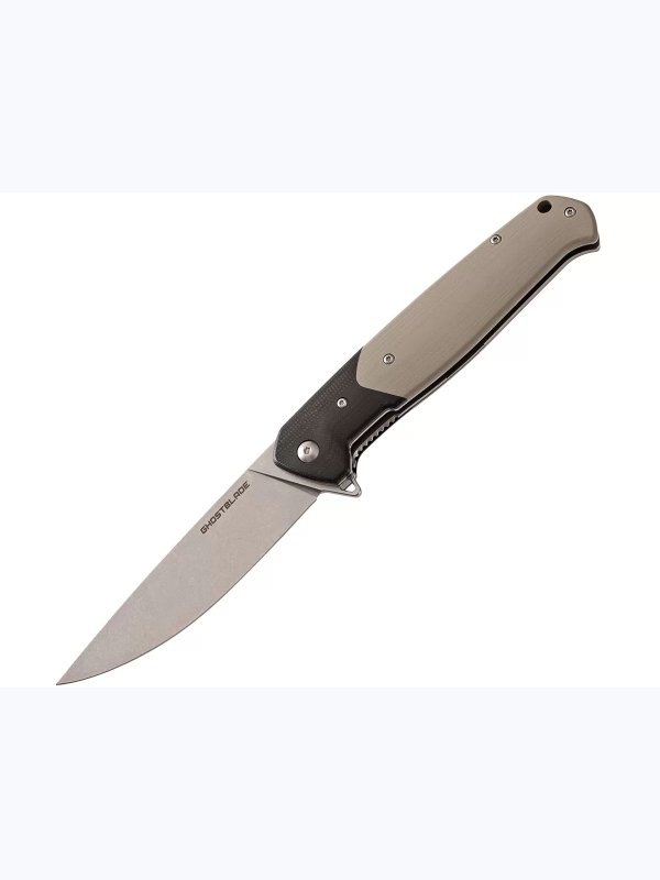Нож складной GhostBlade Rune, сталь D2, 58-62 HRC, рукоять G10 песочная