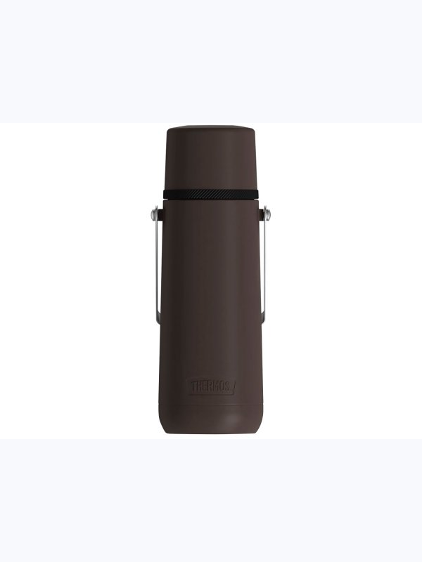 Термос THERMOS GUARDIAN TS-2409 BK 1.2L, поворотная ручка, коричневый