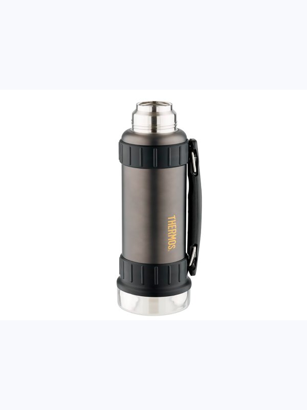 Термос THERMOS WORK 2520 GM 1.2L, складная ручка, чёрный графит