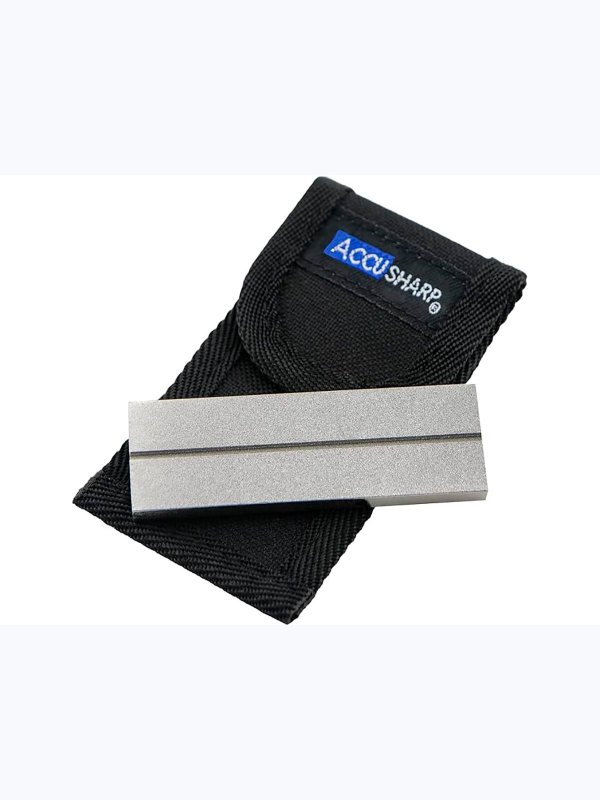Камень точильный AccuSharp Diamond Pocket Stone (320/800) в чехле