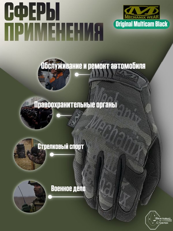 Перчатки Mechanix Original Multicam Black, р. S