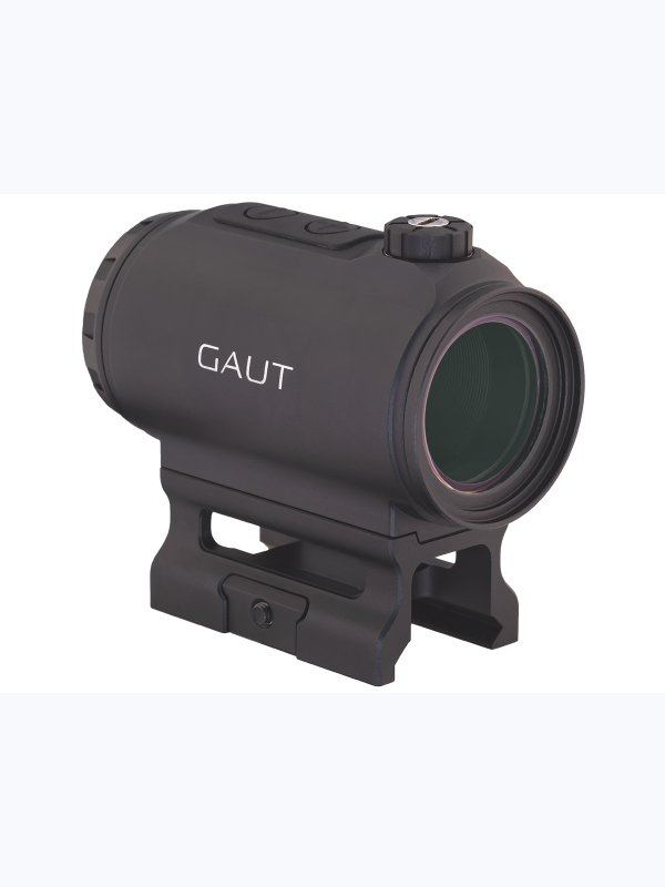 Коллиматорный прицел Gaut Tourmaline 1x25 закрытый, для ружья, точка 3 МOA зелёная, 10 уровней подсветки, датчик движения, на Weaver / Picatinny