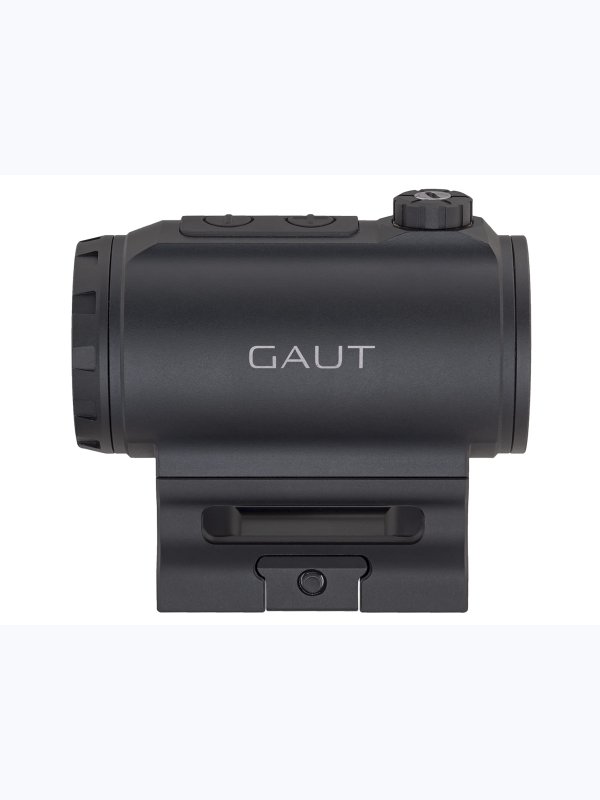 Коллиматорный прицел Gaut Tourmaline 1x25 закрытый, для ружья, точка 3 МOA зелёная, 10 уровней подсветки, датчик движения, на Weaver / Picatinny