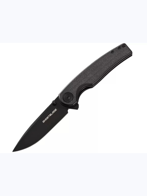 Нож складной GhostBlade Moroi, сталь D2, 58-62 HRC, рукоять микарта чёрная