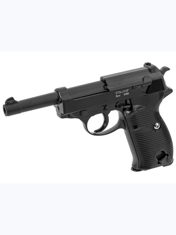 Пневматический Walther P38 страйкбольный пистолет металлический 6мм