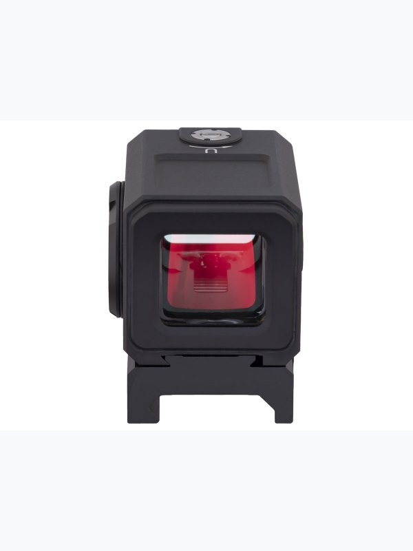 Коллиматорный прицел Gaut Tourmaline 1x20x18 закрытый, для ружья, точка 3 МOA красная, 10 уровней подсветки, датчик движения, на Weaver