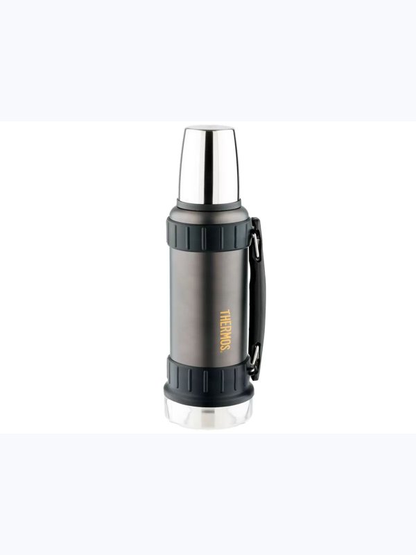 Термос THERMOS WORK 2520 GM 1.2L, складная ручка, чёрный графит
