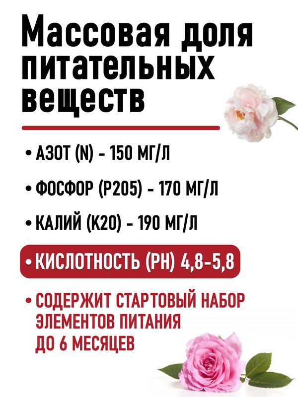 Грунт для гортензии кислый ГЕРА, 25 л.