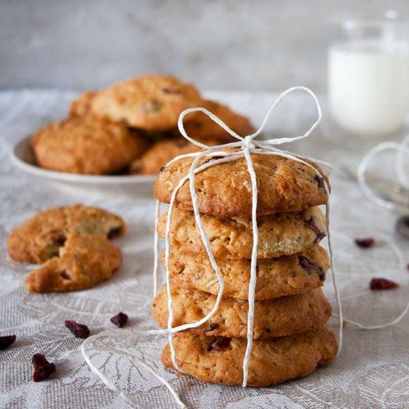 Овсяное печенье с яблоком и корицей