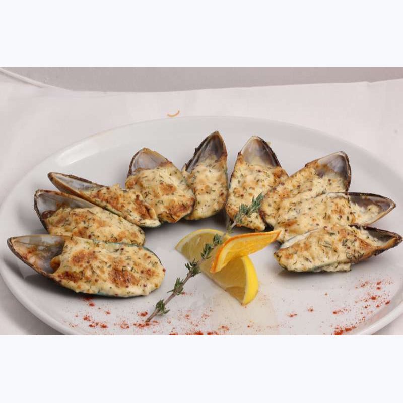 запеченные мидии. мидии запеченные блю чиз. сицилия мидии. мидии киви под соусом спайси. запеченные мидии спайси.