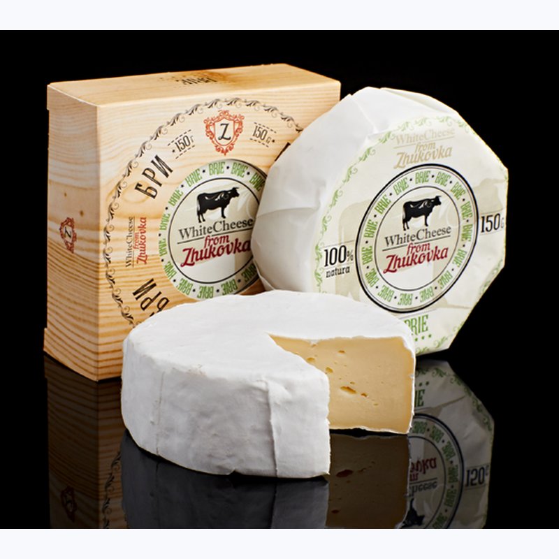 Белый тм. Сыр Бресс Блю Жуковка. СЫР WHITE CHEESE FROM ZHUKOVKA СЫР КАМАМБЕР 50%125Г. WHITECHEESE FROM ZHUKOVKA СЫР БРЕСС БЛЮ 60%150Г(ЖУКОВСКОЕ):4. Бресс Блю 150 Жуковка